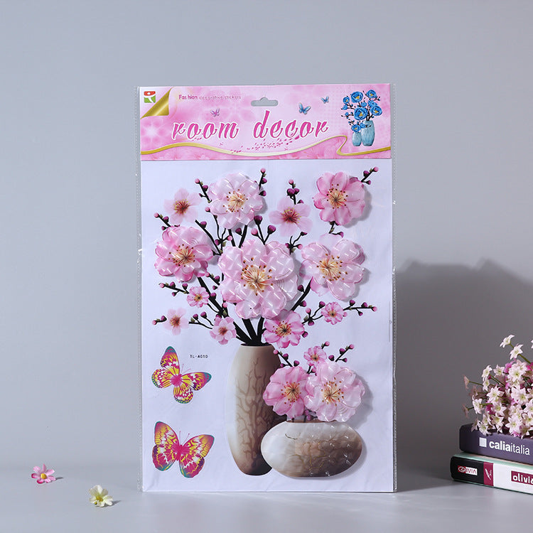 Vivid And Colorful 3D Flower Wall Stickers
