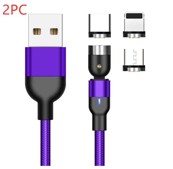 Essager Rotate Magnetic Cable 360 Degree USB Type C Charging Cable Fast Charging Magnet Charger 540 Rotate Micro Magnetic Cable ShopWithASmile7.com