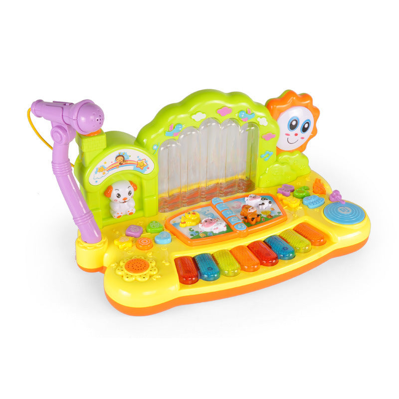 Multifunctional children's fountain keyboard