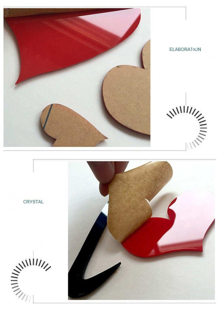 LOVE Flower Vine 3D Wall Sticker Decoration