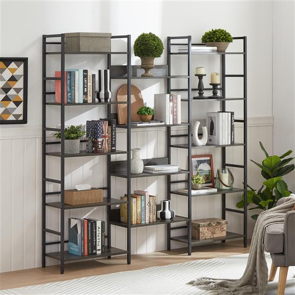 Large Open Bookshelves , Dark Grey
