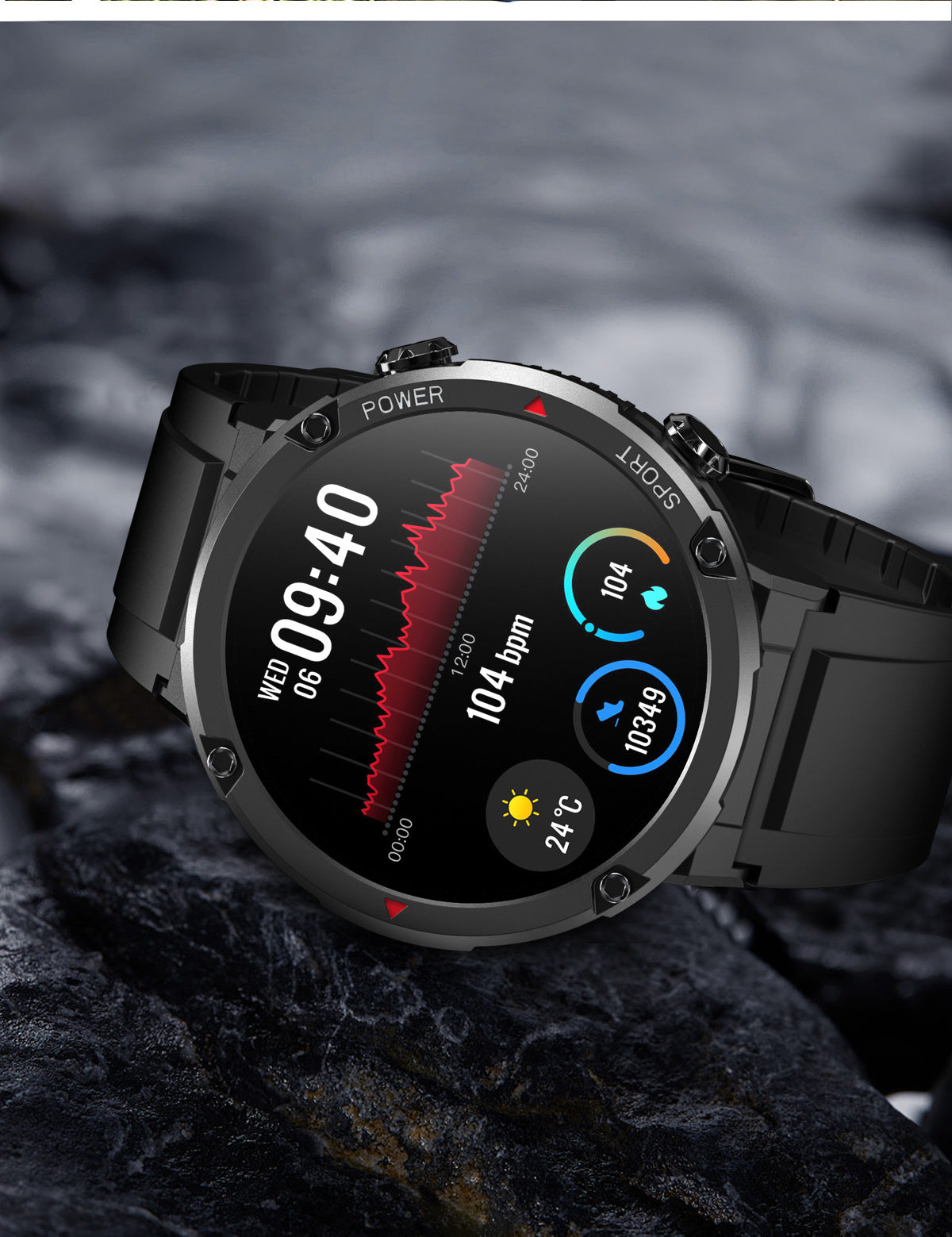 Large Screen HD Step Counting Heart Rate Blood Pressure More Than Sport Smart Watch ShopWithASmile7.com