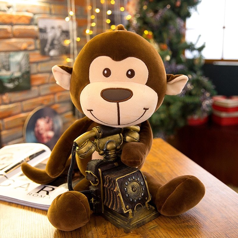 Cartoon monkey plush doll