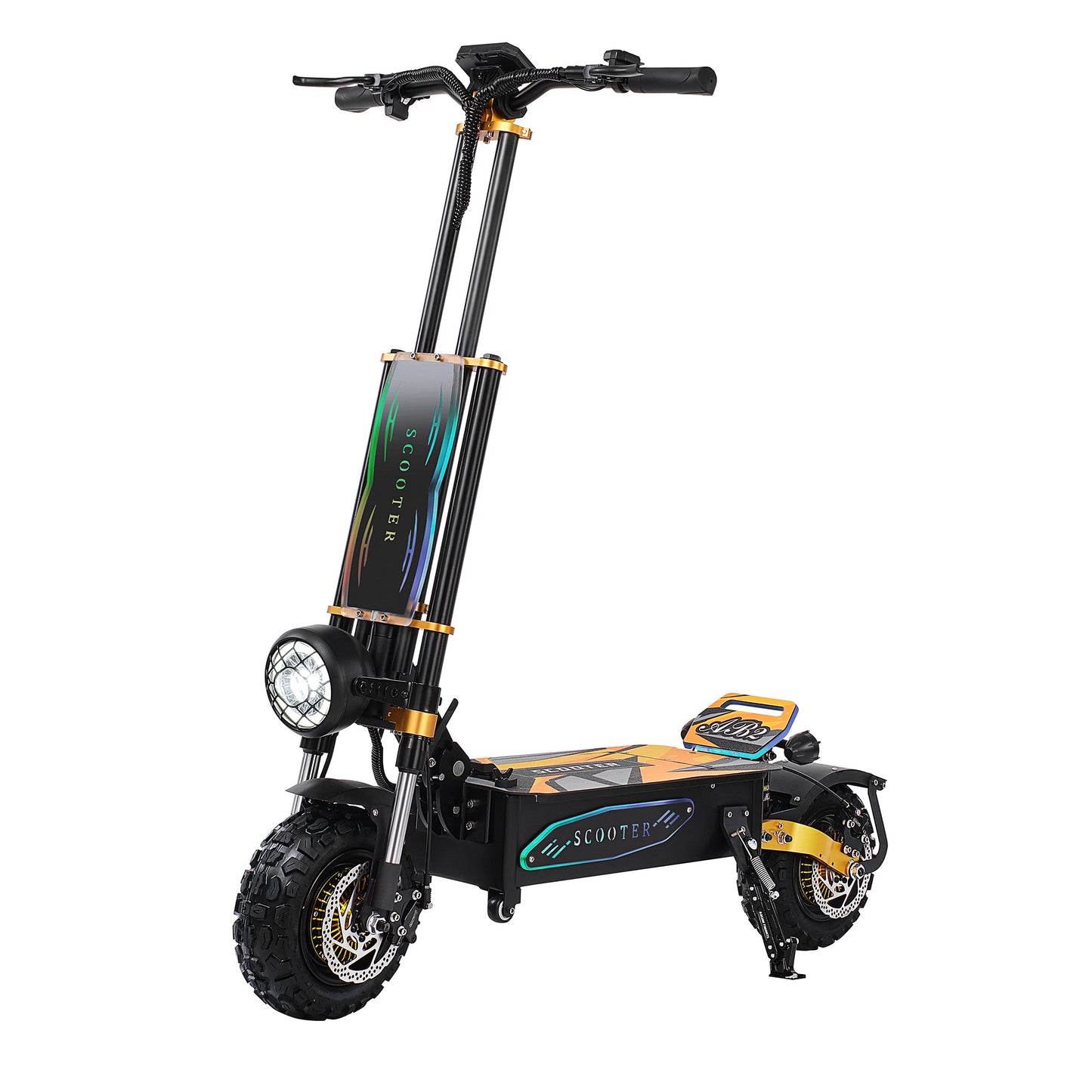 6000W Electric Scooter – 60V 40Ah Battery, 11” Off-Road Tires, 85KM Max Speed, Dual Drive, Foldable Design