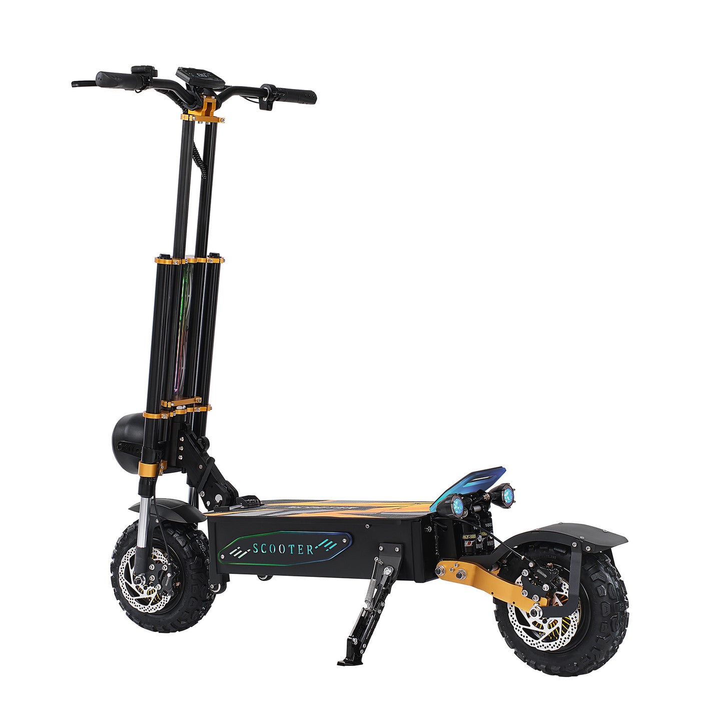 6000W Electric Scooter – 60V 40Ah Battery, 11” Off-Road Tires, 85KM Max Speed, Dual Drive, Foldable Design