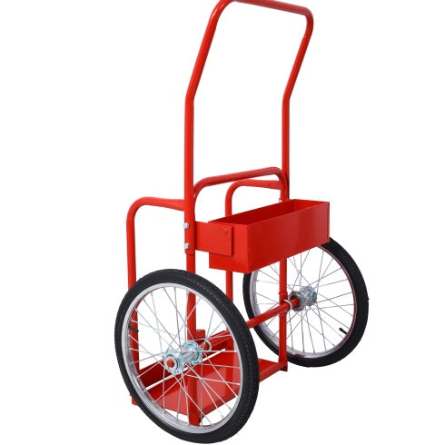 Large Dual Oxygen Tank Cart Dolly Double Cylinder Cart, 20 Pneumatic Wheels Includes Two Fastening Belts