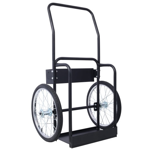 Large Dual Oxygen Tank Cart Dolly Double Cylinder Cart, 20 Pneumatic Wheels Includes Two Fastening Belts