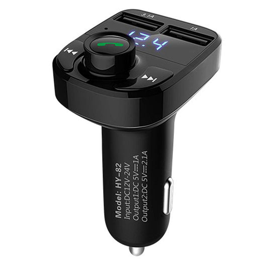 Car MP3 Audio Player Bluetooth Car Kit FM Transmitter Handsfree Calling 5V 4.1A Dual USB Car Charger Phone Charger ShopWithASmile7.com
