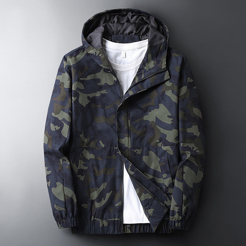 Men's Casual Hooded Camouflage Printed Jacket ShopWithASmile7.com