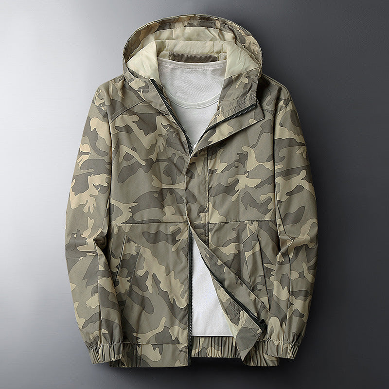 Men's Casual Hooded Camouflage Printed Jacket ShopWithASmile7.com