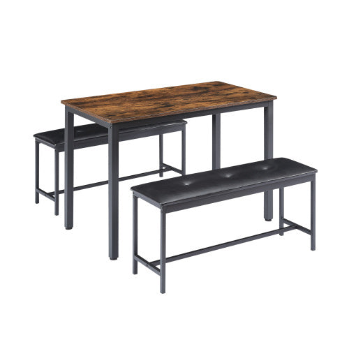 Dining Table Set, Industrial Style Dining Table And Kitchen Chairs ShopWithASmile.com