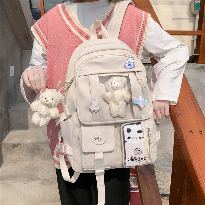 Large-capacity Schoolbag Female Korean Cartoon Backpack ShopWithASmile7.com