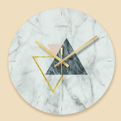 Glass wall clock