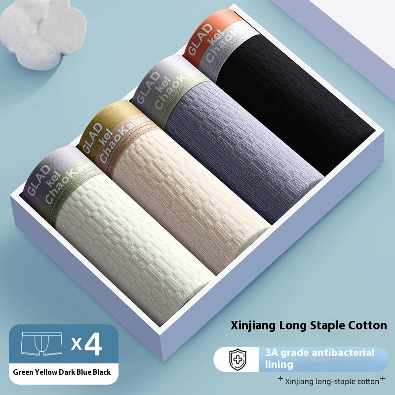 Men's Antibacterial Sports Boxers - Comfortable and Breathable Cotton Underwear ShopWithASmile.com