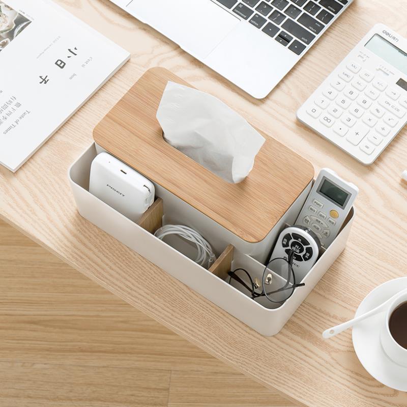Remote control coffee table storage box tissue box ShopWithASmile7.com