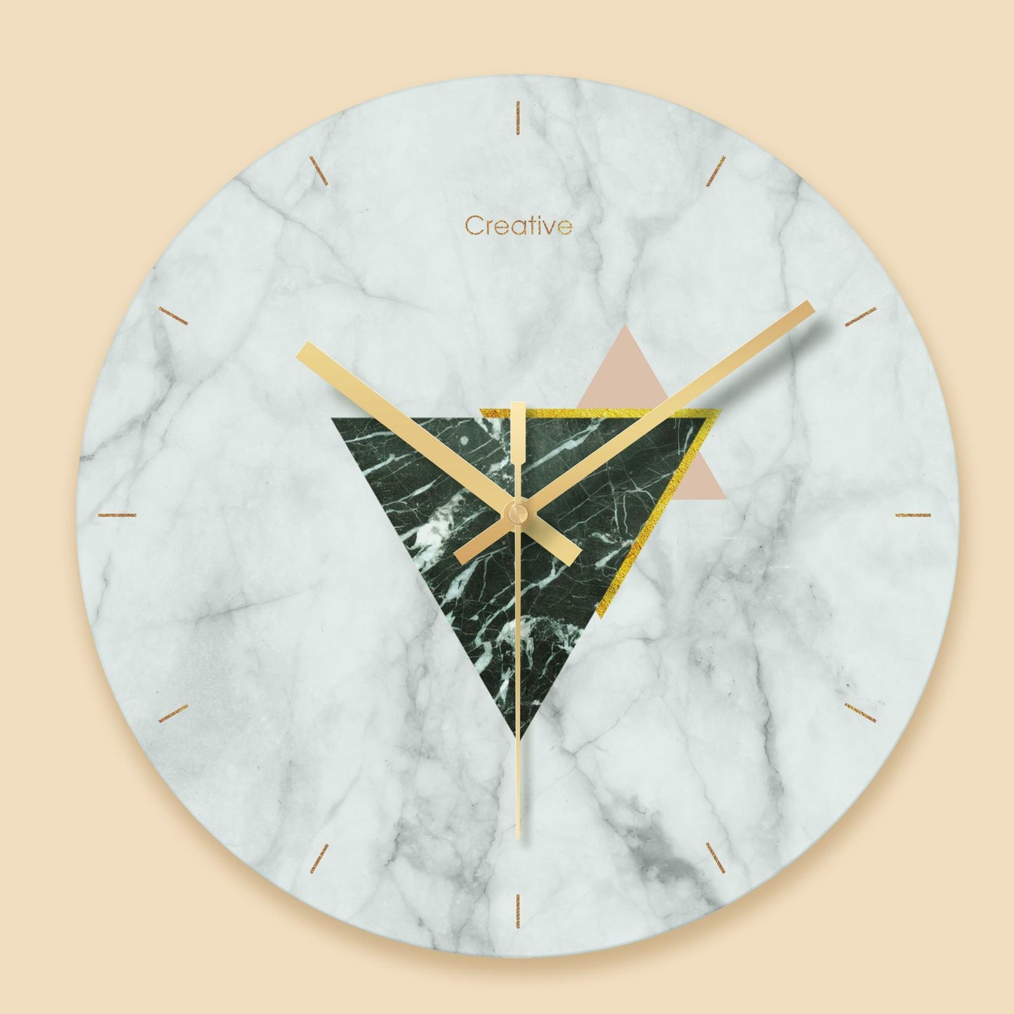 Glass wall clock