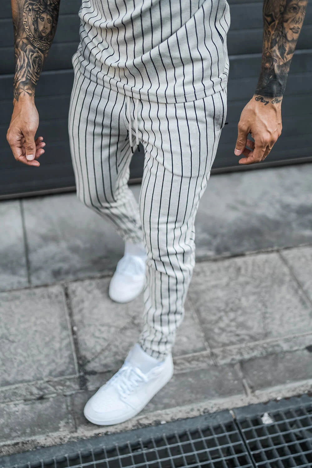 European and American Spring and Autumn Striped Suit