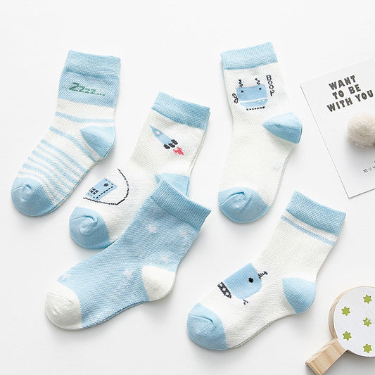 Cotton breathable male and female baby socks ShopWithASmile7.com