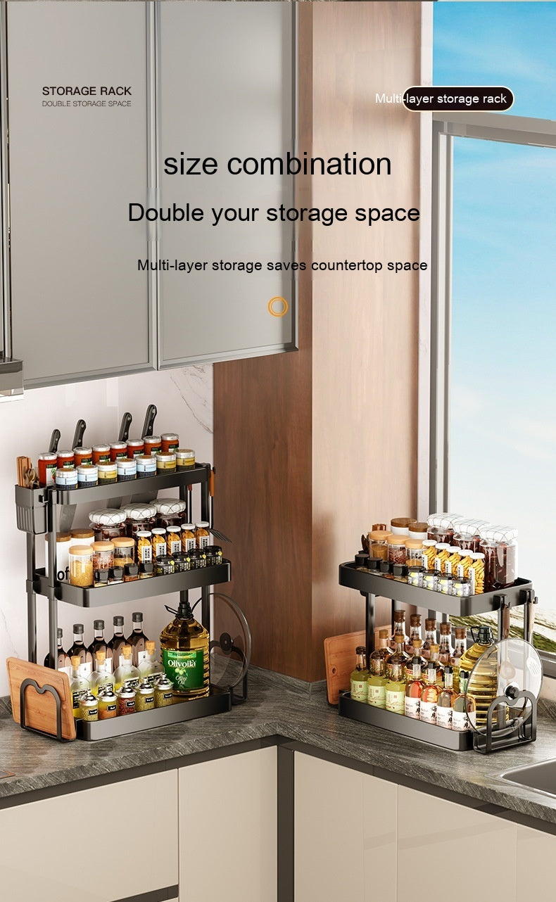 Kitchen Rack For Seasoning Multi-layer Storage Kitchen Supplies ShopWithASmile.com