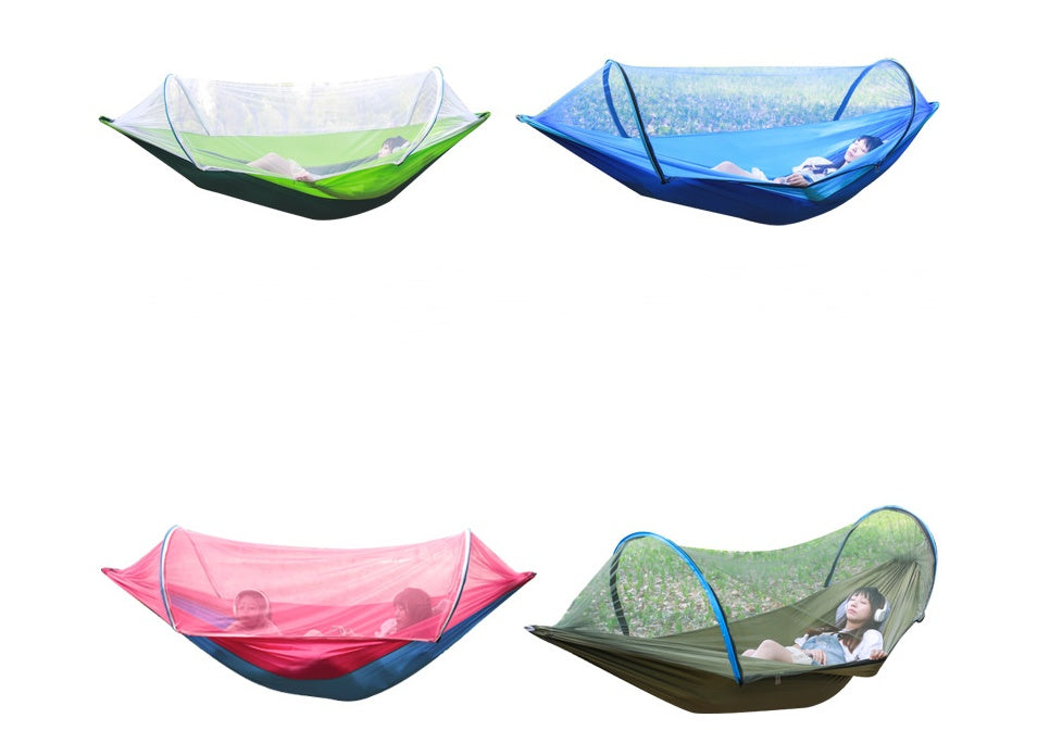 2 Person Portable Outdoor Mosquito Parachute Hammock ShopWithASmile7.com
