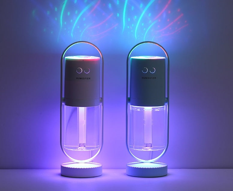 Magic Shadow USB Air Humidifier For Home With Projection Night Lights Ultrasonic Car Mist Maker Mini Office Air Purifier ShopWithASmile7.com