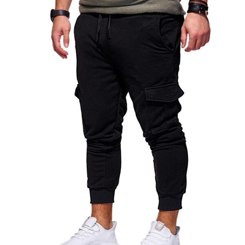 men sport jogger pants men sweatpants ShopWithASmile7.com