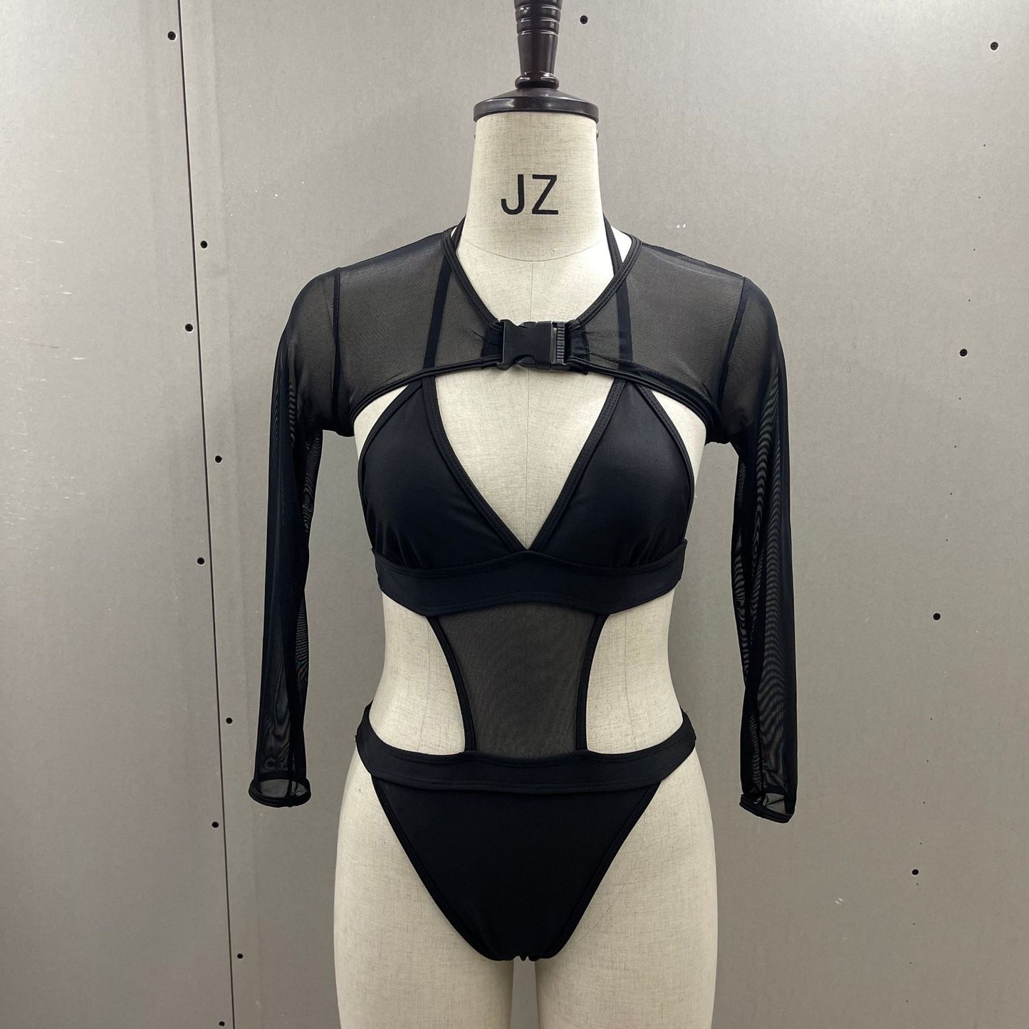 Hot Three Piece Mesh Swimsuit Bikini