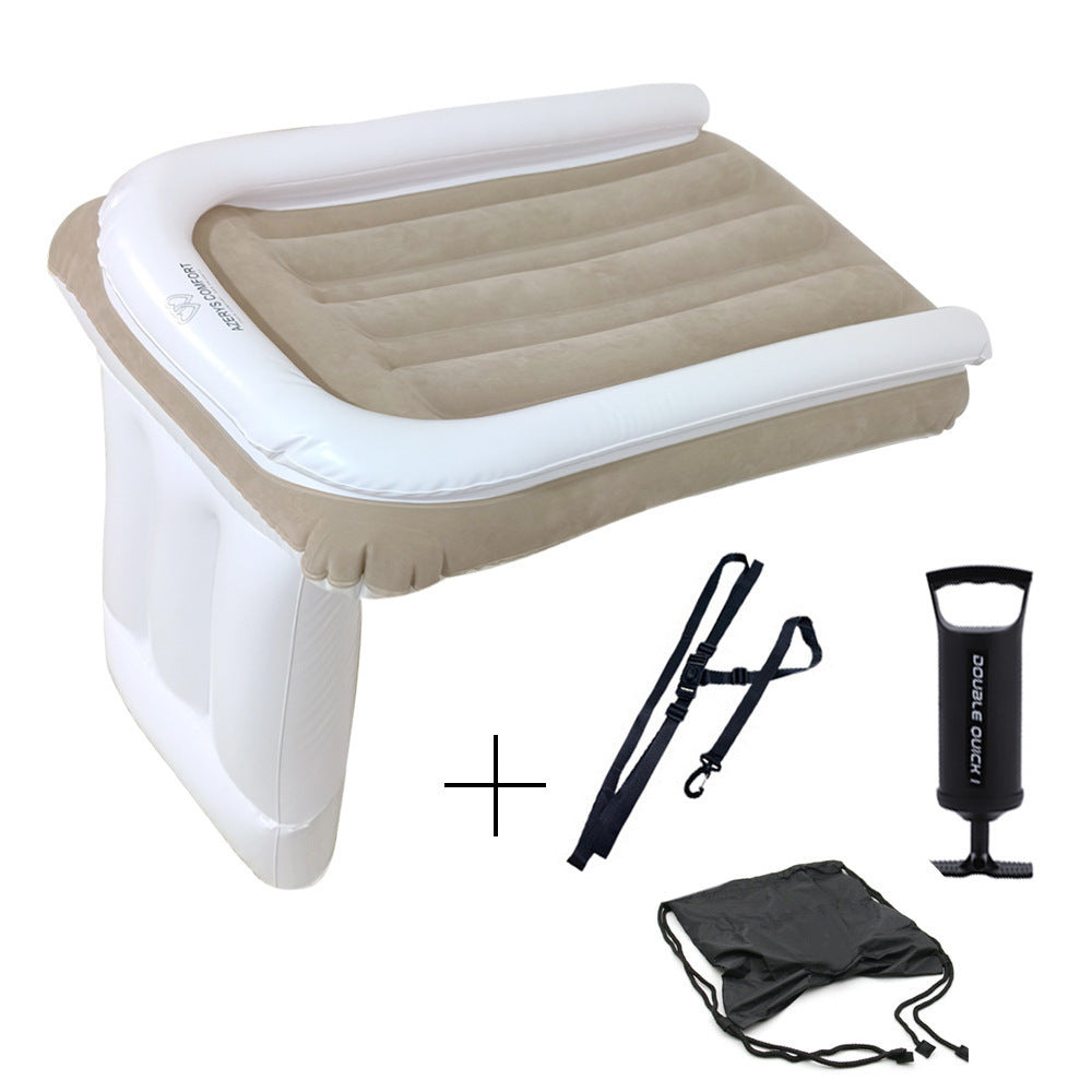 Amazon Baby Inflatable Mattress Rear Folding Car Mat Outdoor Travel Thickened Flocking Air Cushion