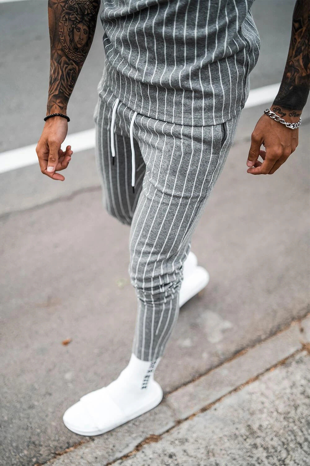 European and American Spring and Autumn Striped Suit