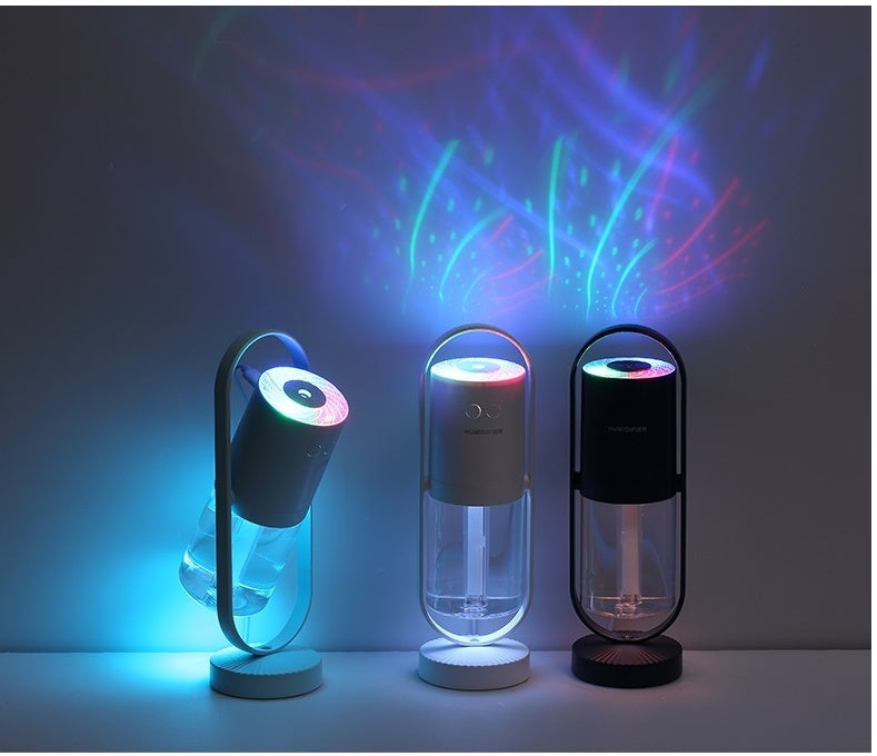 Magic Shadow USB Air Humidifier For Home With Projection Night Lights Ultrasonic Car Mist Maker Mini Office Air Purifier ShopWithASmile7.com
