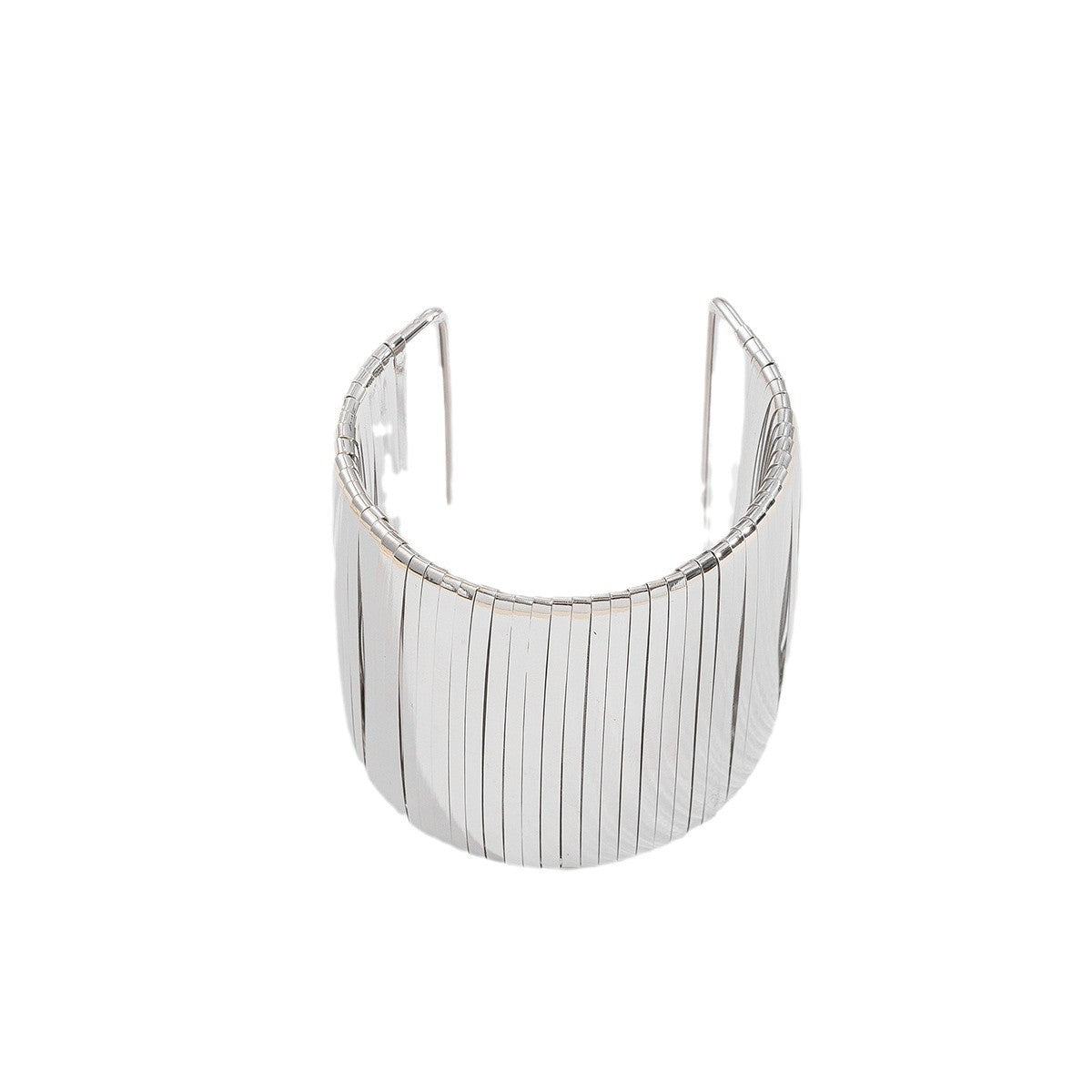 Fashion Wide Surface Alloy Bracelet Glossy ShopWithASmile7.com