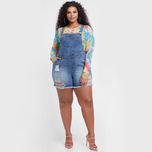 European And American Style Denim Women's Overalls