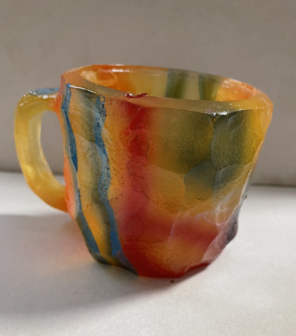 400ml Resin Mineral Crystal Coffee Mugs With Handles Elegant Fake Mineral Crystal Cup For Workplace Home Decor Christmas Gift Kitchen Gadgets ShopWithASmile7.com