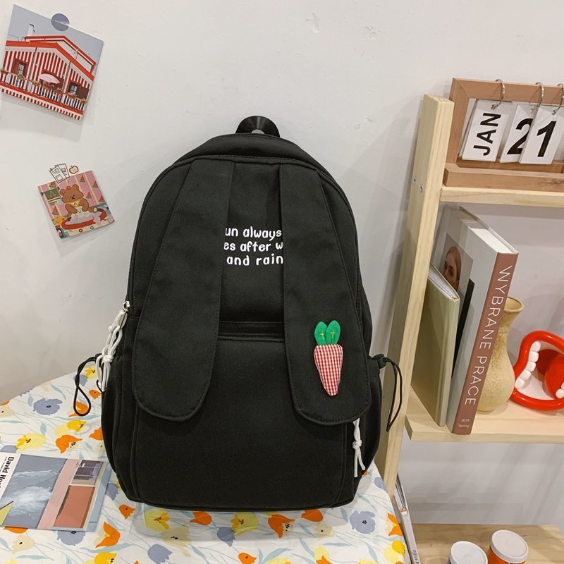 Girl Female Cartoon Anmie Bunny Ear Bagpack Women
