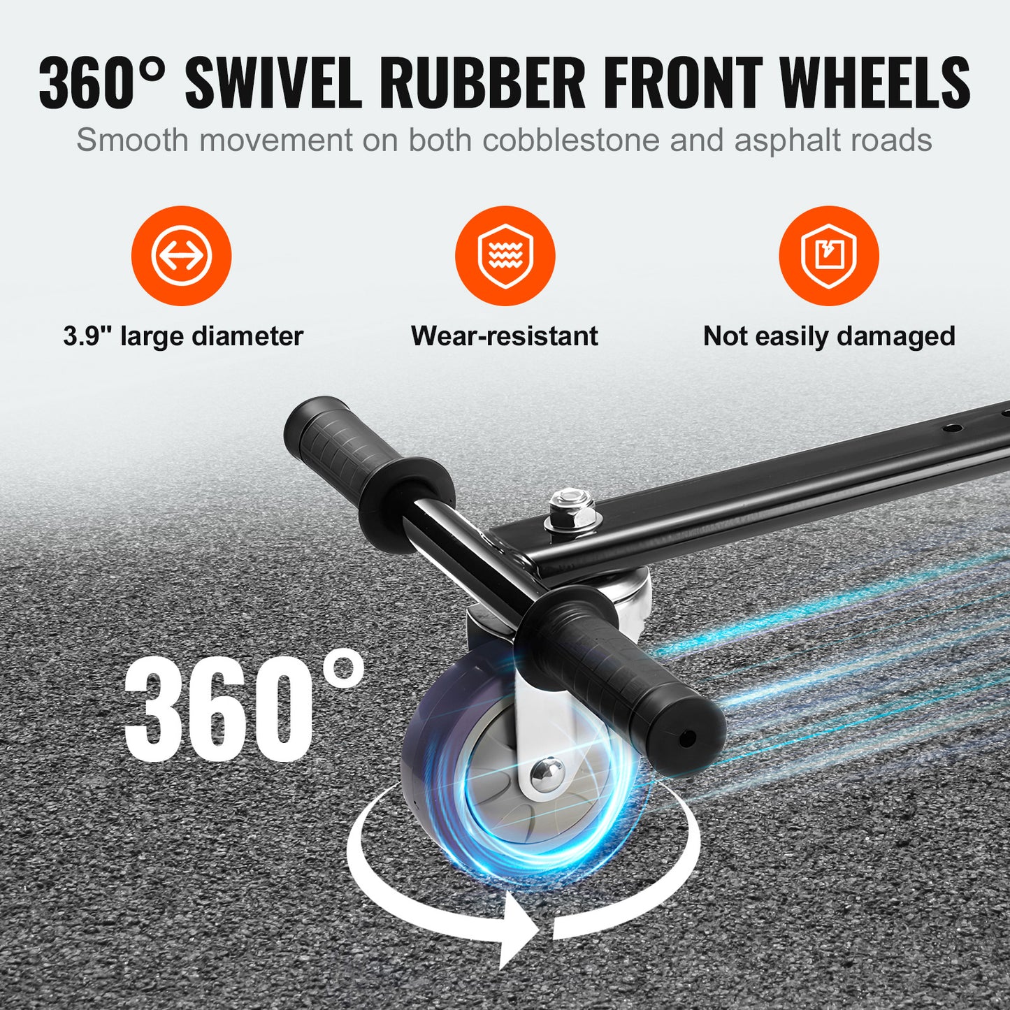 VEVOR Hoverboard Seat Attachment, Compatible With Hoverboards, Grips Control, Adjustable Frame Length And 220 LBS Load Capacity, Hover Board Go Karts Accessory, For Kids Adults