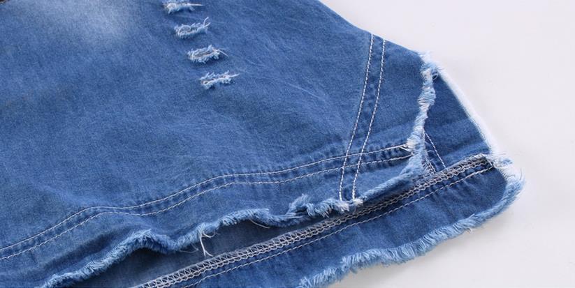 Children's casual cartoon print denim strapless dress