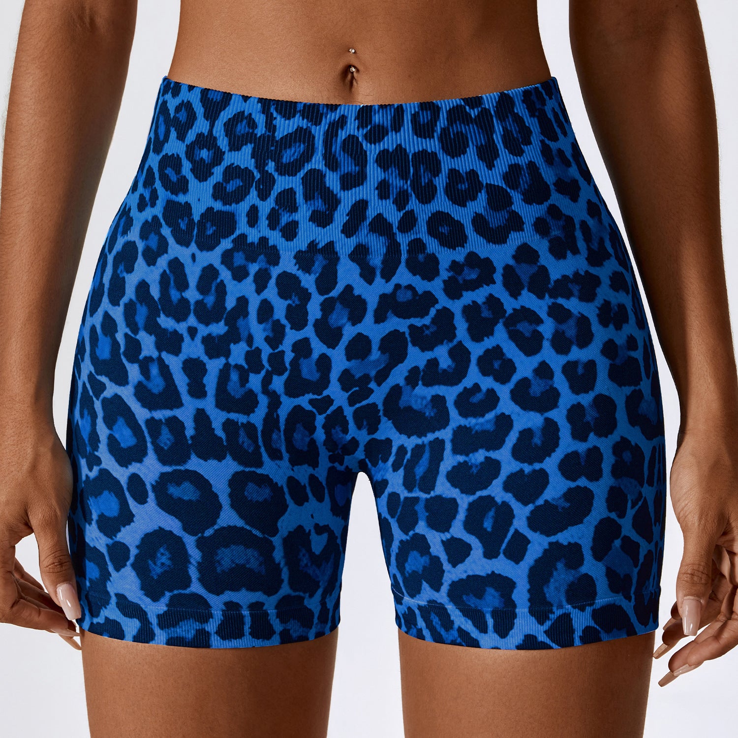 European And American Digital Printing Seamless Yoga Shorts ShopWithASmile7.com