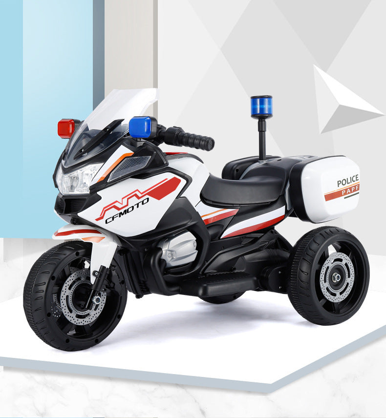 Children's Electric Police Lamp Rechargeable Motorcycle ShopWithASmile7.com