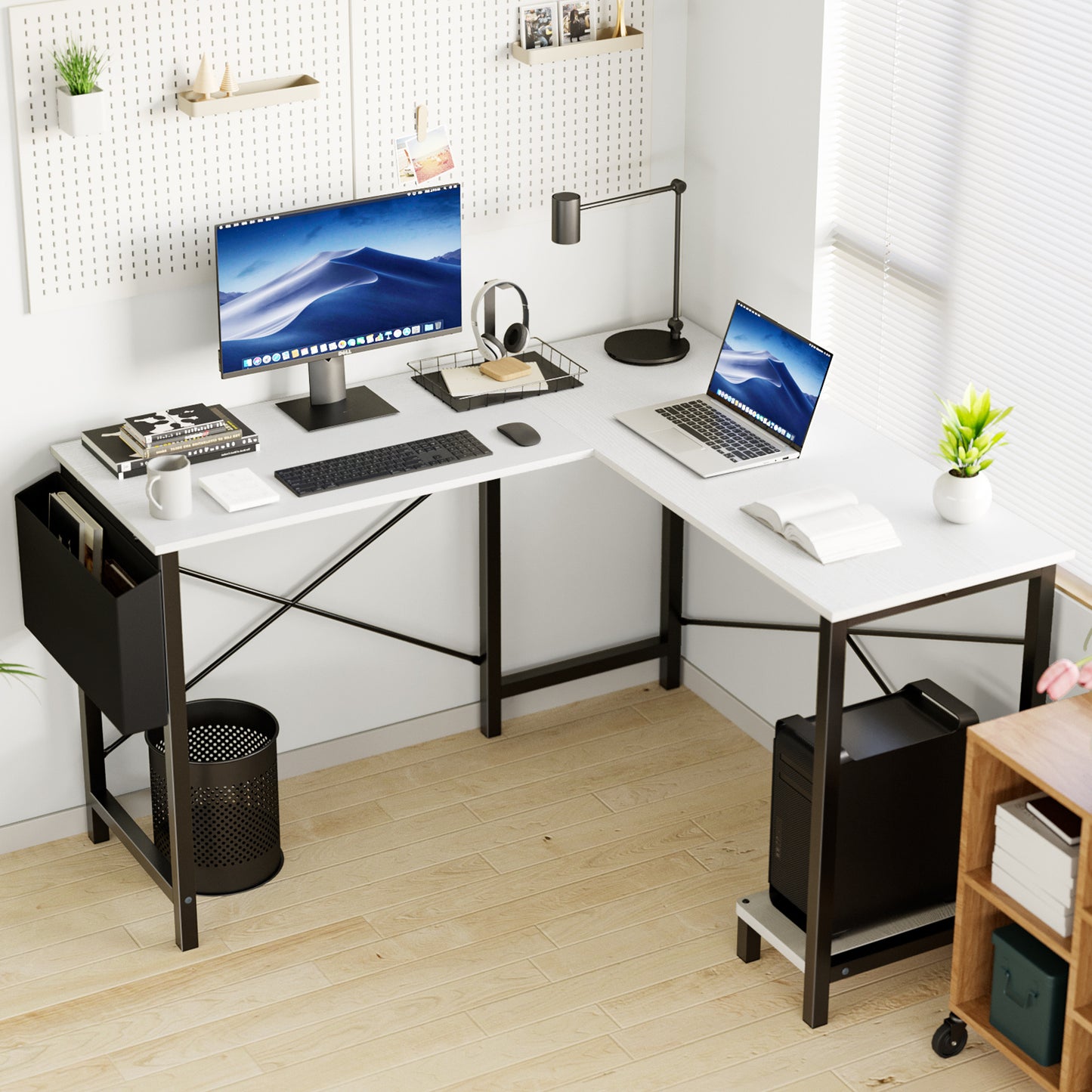 L-shaped Computer Desk ShopWithASmile7.com