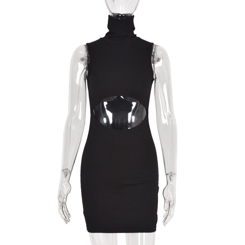 Explosive Sexy Hollow Bag Hip Skirt One Step Skirt