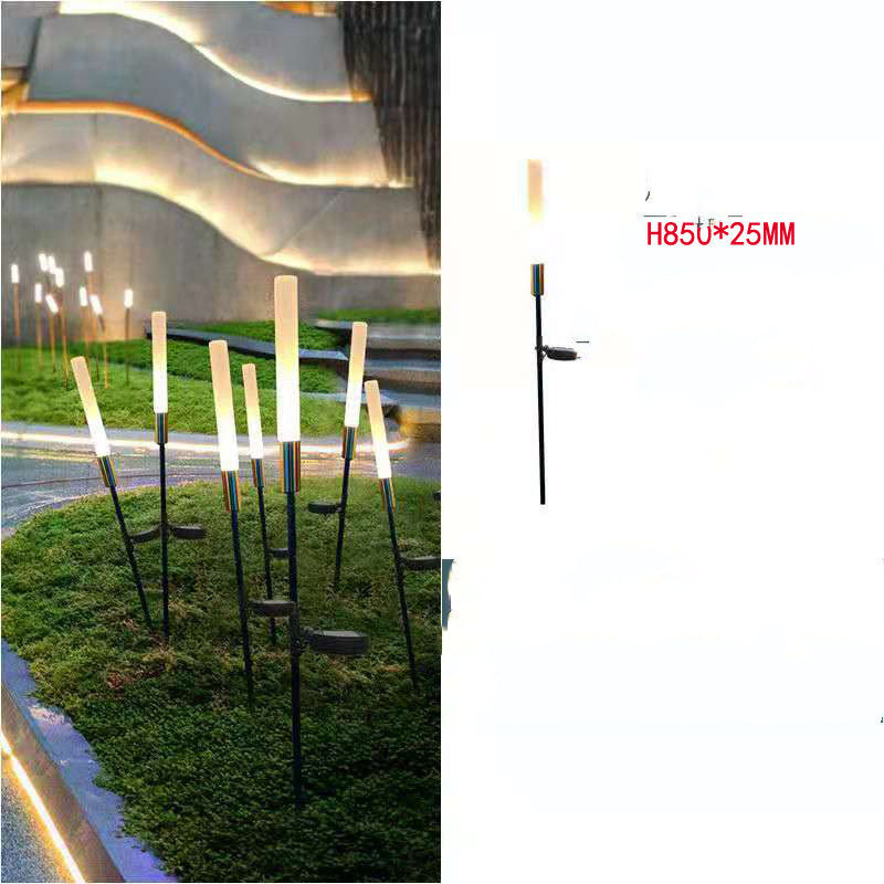 LED Luminous Reed Lamp Solar Outdoor Lawn