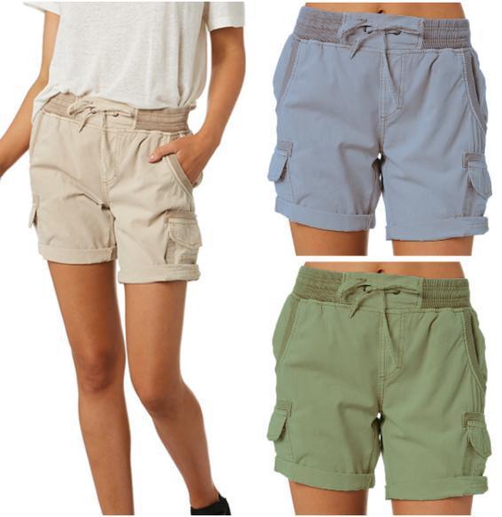 Women's Casual High Waist Cargo Shorts