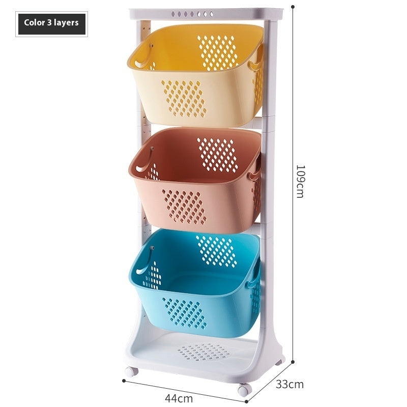 Kitchen Vegetable Storage Basket Storage Rack Plastic ShopWithASmile7.com
