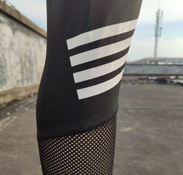 Hips and high waist mesh yoga pants