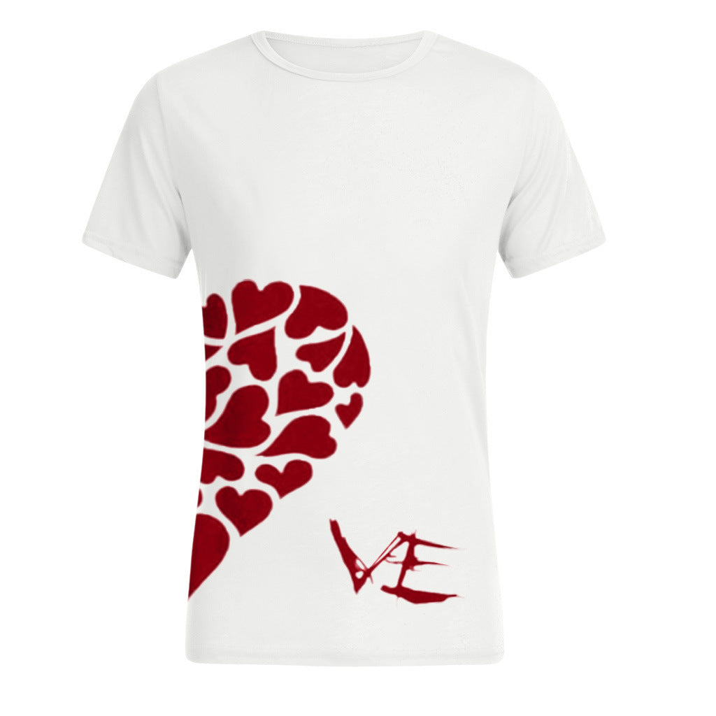 Summer Lettering Casual Short Sleeved Top
