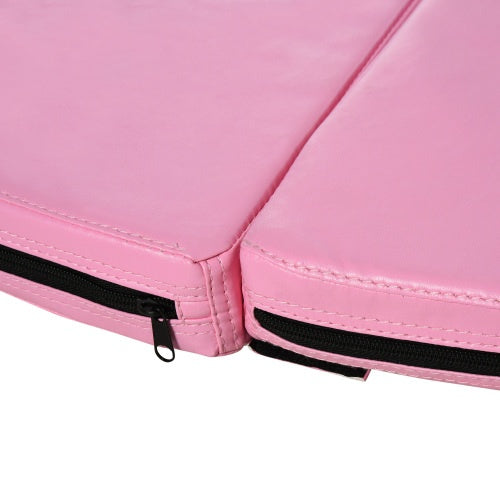 Soozier Pole Dance Mat, 2T X 5W Folding Pole Dance Mat For Home, Lightweight And Foldable, Pink
