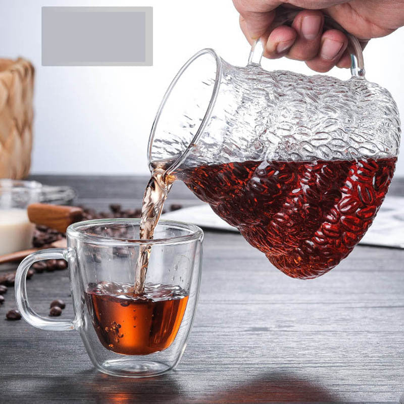 Heat-Resistant Hand-Blown Open Flame Direct-Fired Glass Coffee Pot