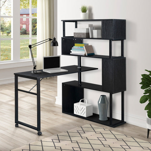 Home Office Computer Desk L-shaped Corner Table ShopWithASmile.com