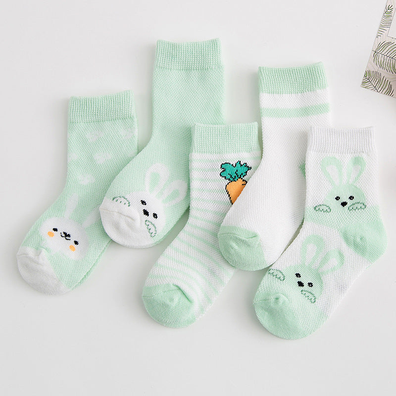 Cotton breathable male and female baby socks ShopWithASmile7.com