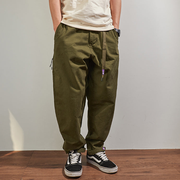 Loose Casual Pants Men's Pure Cotton Workwear Trousers